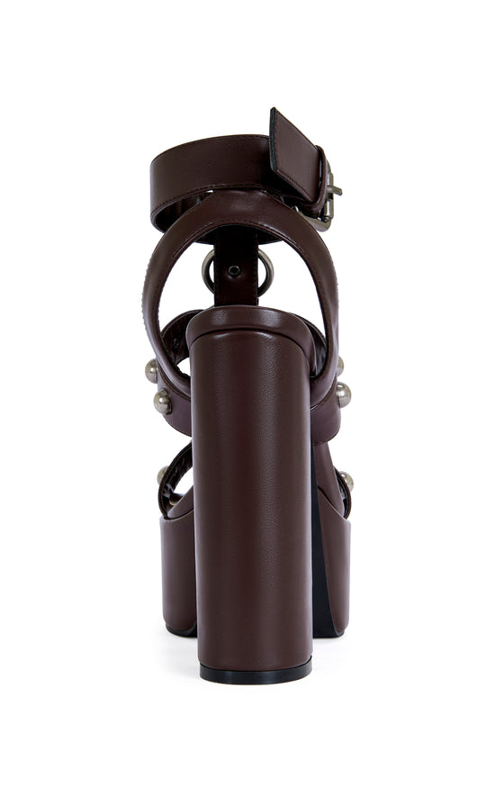 ELSU-CHOCOLATE PLATFORM SANDAL