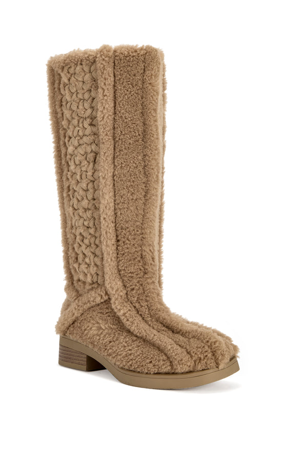 EMBERLYN-BROWN WINTER FLAT BOOT