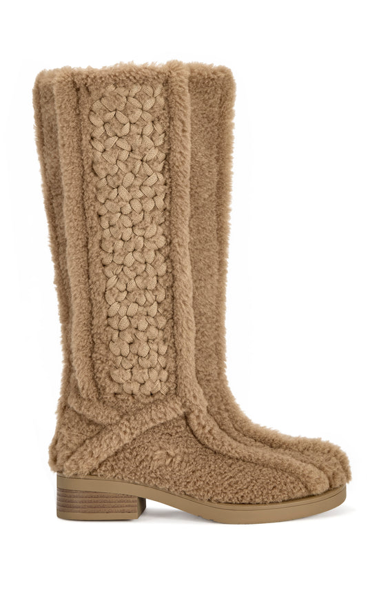 EMBERLYN-BROWN WINTER FLAT BOOT