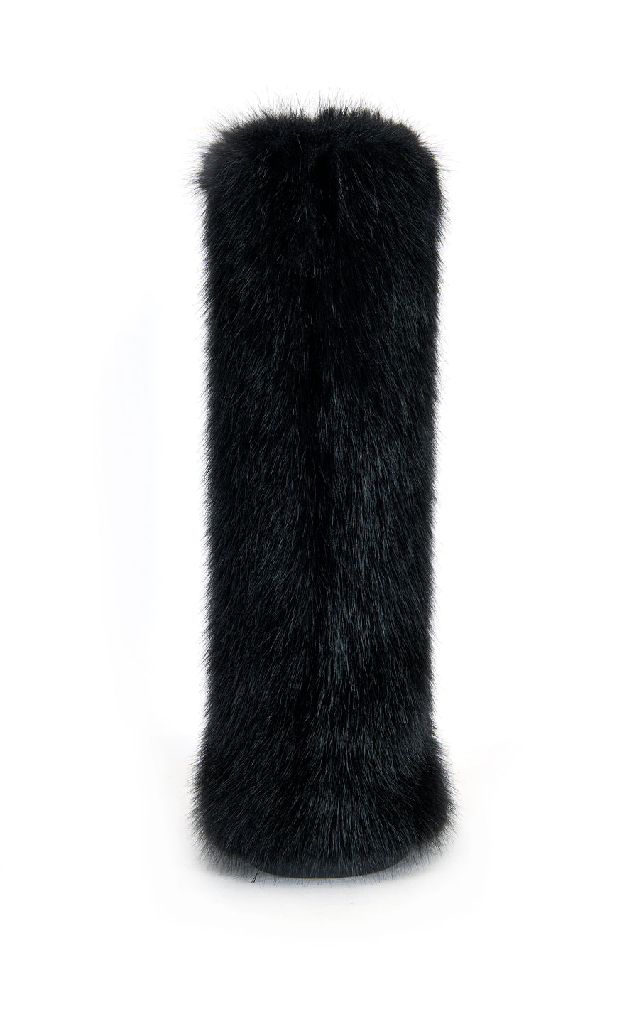 EMIR-BLACK FAUX FUR FLAT BOOT