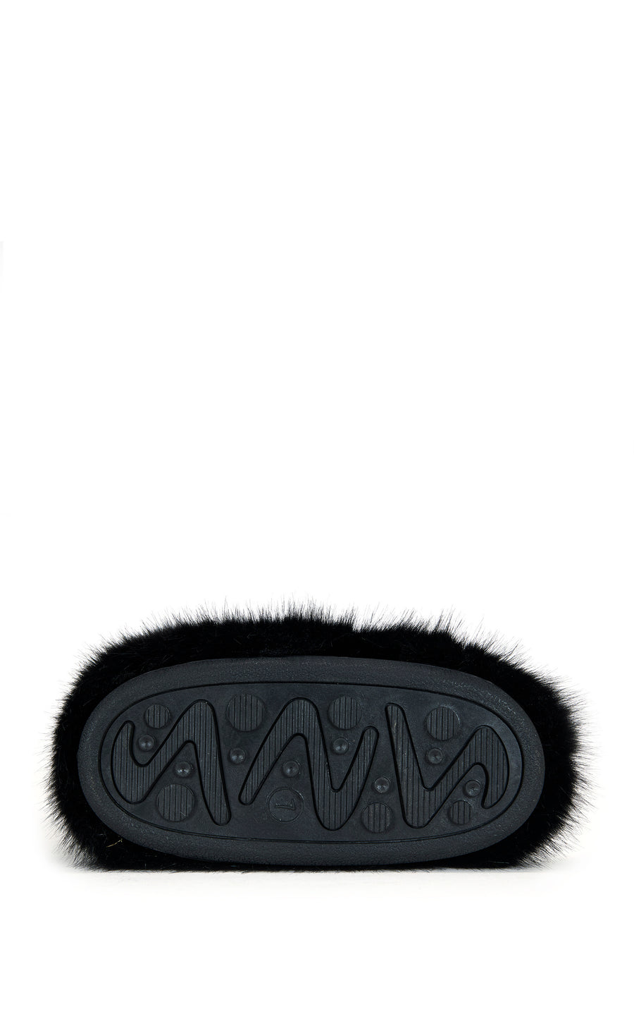 EMIR-BLACK FAUX FUR FLAT BOOT
