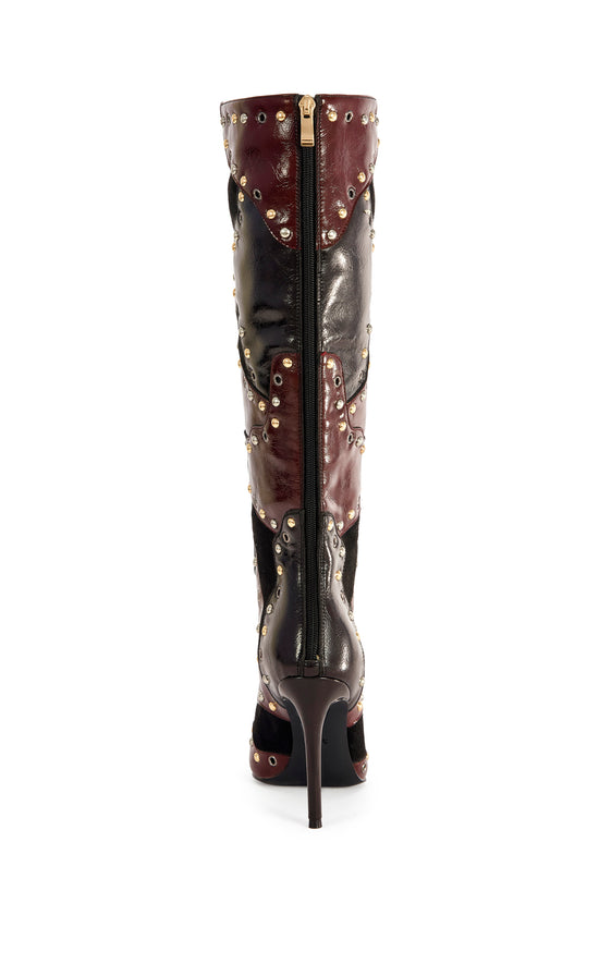 ENYAE-MAHOGANYMULTI STILETTO BOOT