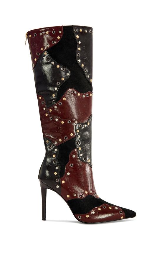 ENYAE-MAHOGANYMULTI STILETTO BOOT
