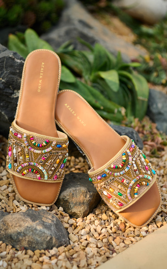ESSERE-TAN FLAT SANDAL
