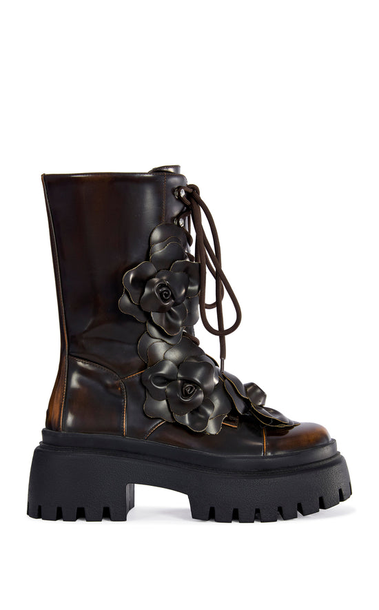 ETRA-ESPRESSO FLATFORM BOOTIE