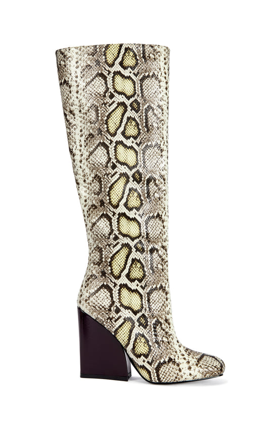 EVERGREEN-MULTI BLOCK HEELED BOOT