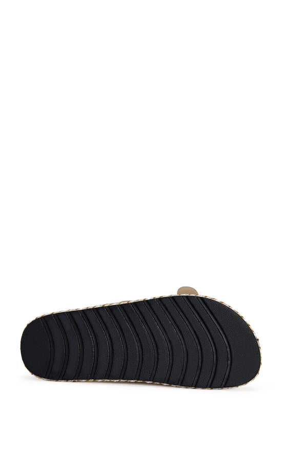 EZRI-ROSEGOLD BEADED FLAT SANDAL