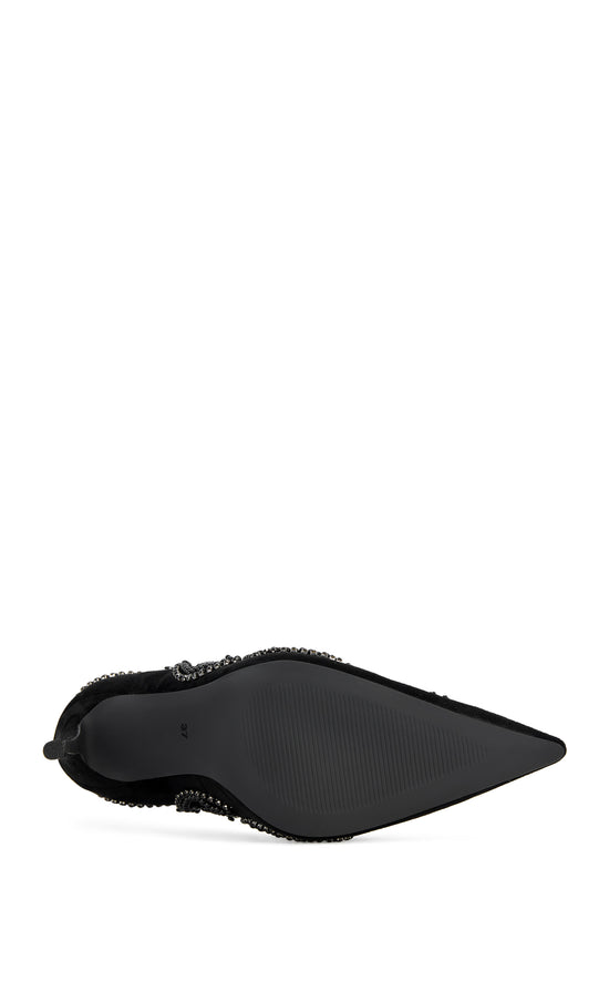 FANTASY-BLACK EMBELLISHED STILETTO PUMP