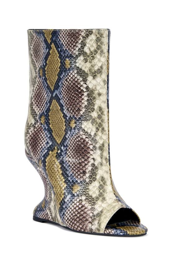 FAOI-SNAKEMULTI WEDGE BOOTIE