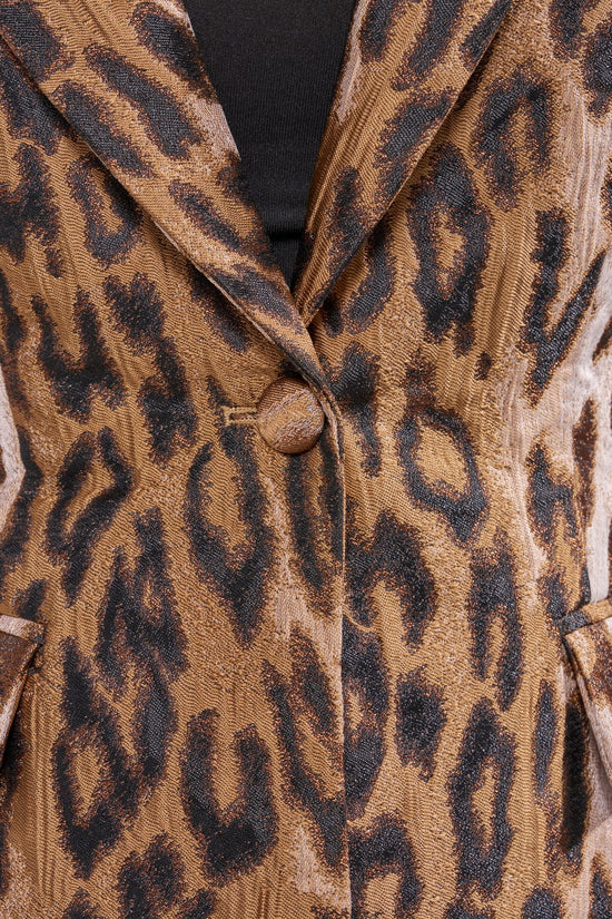 FEMME-LEOPARD TAILORED BLAZER