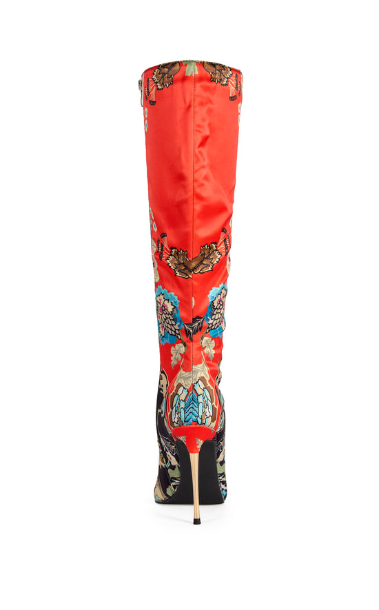 FLORIQUE-MULTI FLORAL STILETTO BOOT