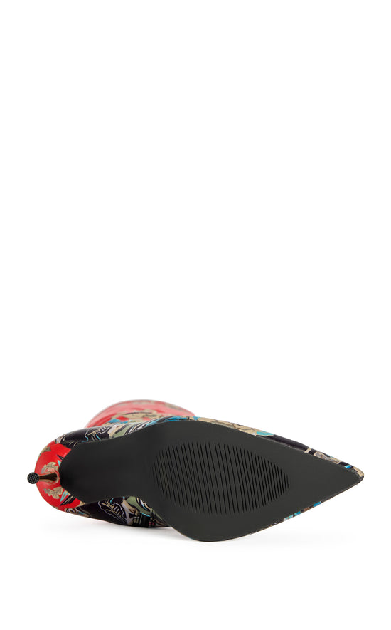 FLORIQUE-MULTI FLORAL STILETTO BOOT