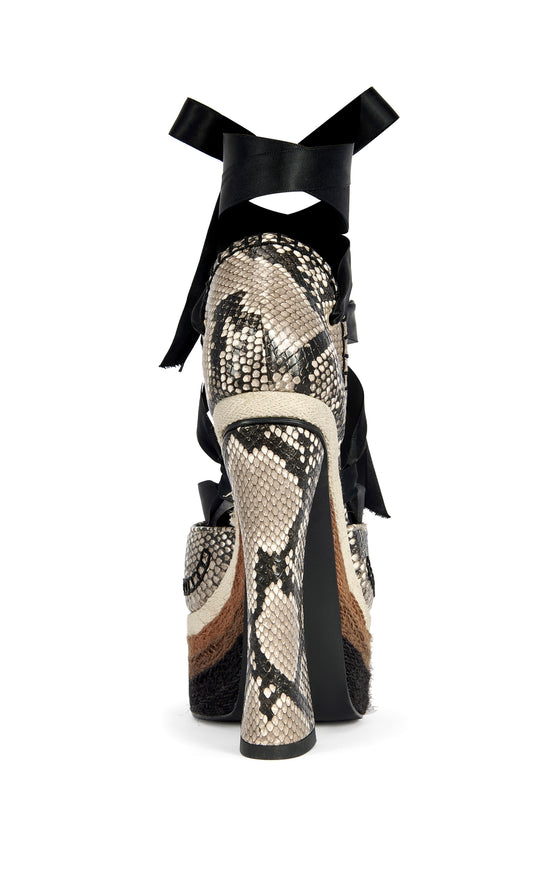 FONTEYN-BROWNSNAKE BLOCK SANDAL