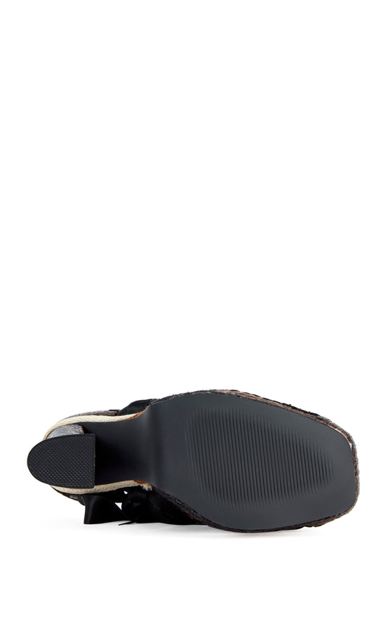 FONTEYN-BROWNSNAKE BLOCK SANDAL