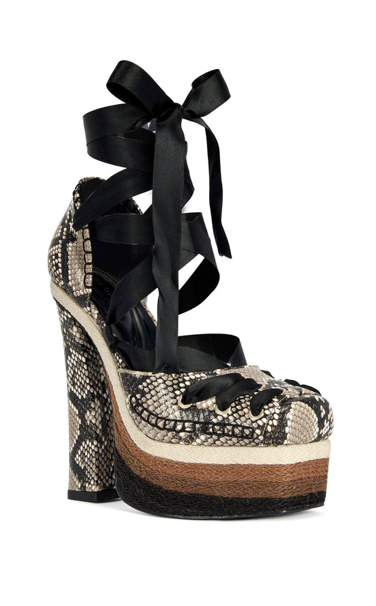 FONTEYN-BROWNSNAKE BLOCK SANDAL
