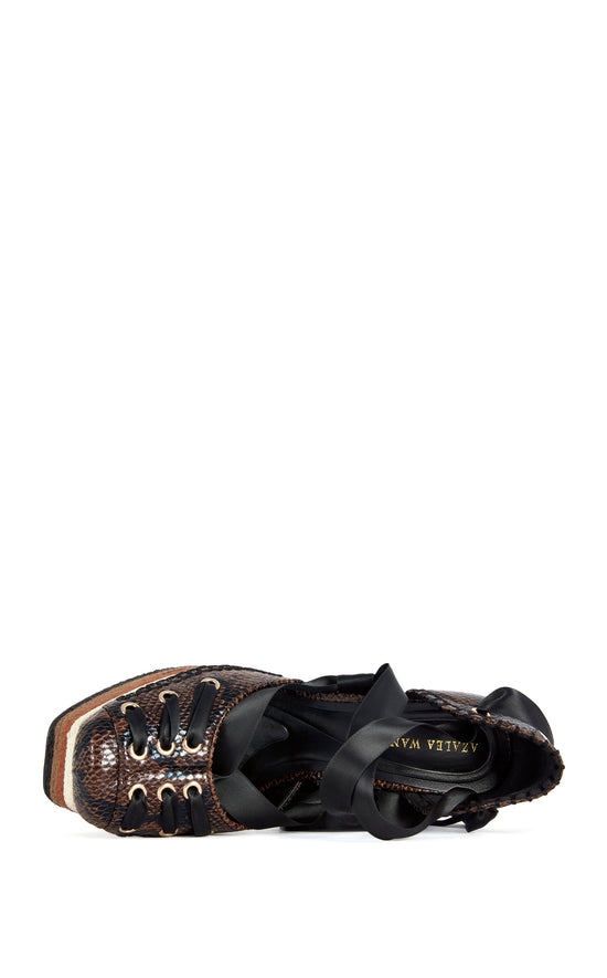 FONTEYN-BROWNSNAKE BLOCK SANDAL