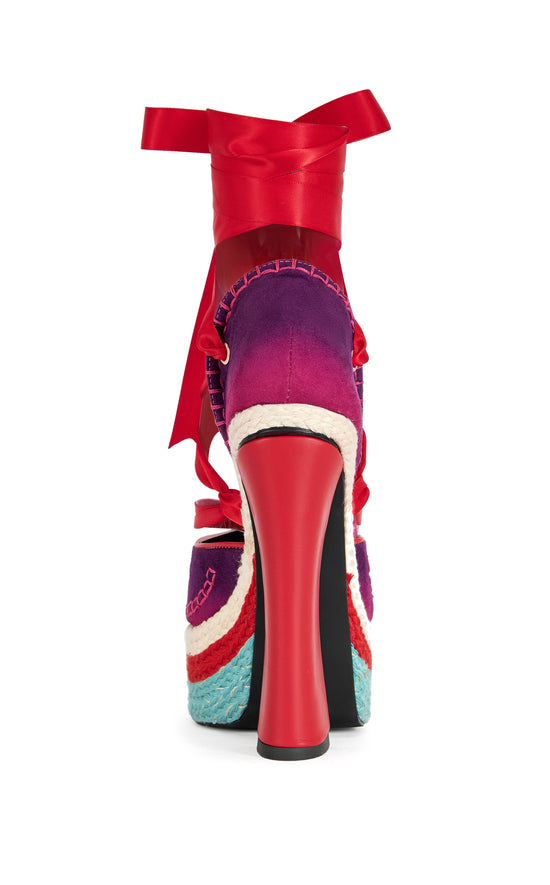 FONTEYN-REDMULTI BALLERINA PLATFORM SANDAL