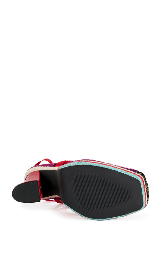 FONTEYN-REDMULTI BALLERINA PLATFORM SANDAL