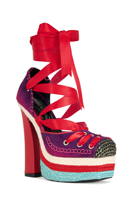 FONTEYN-REDMULTI BALLERINA PLATFORM SANDAL