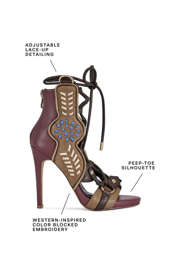 SHAINIA-PLUMMULTI GLADIATOR SANDAL BOOTIE