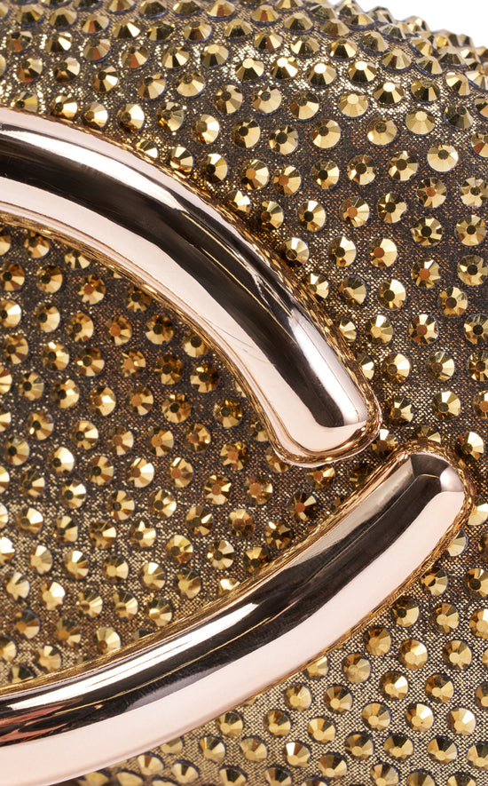 GEMMA-GOLD EMBELLISHED CLUTCH HANDBAG