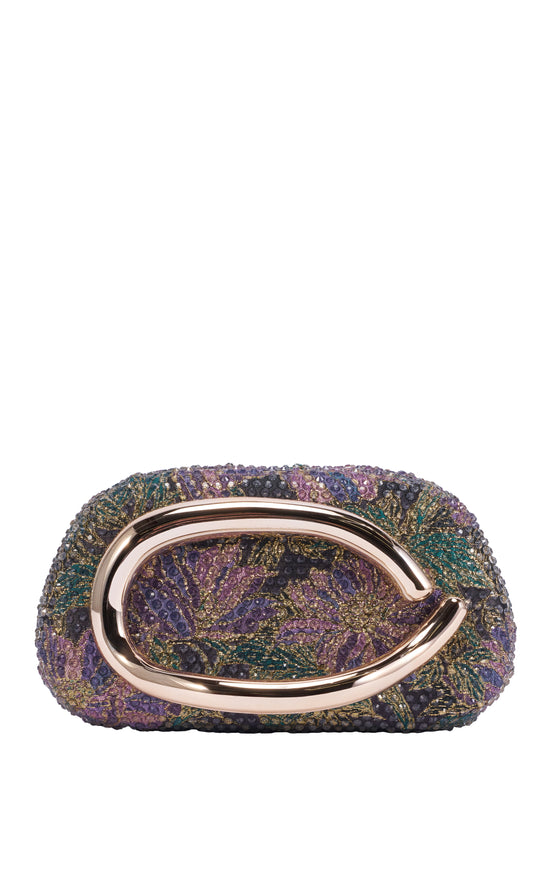 GEMMA-PURPLEMULTI EMBELLISHED CLUTCH HANDBAG