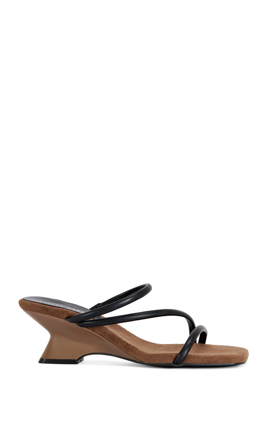 GENNA-CHOCOLATE WEDGE SANDAL
