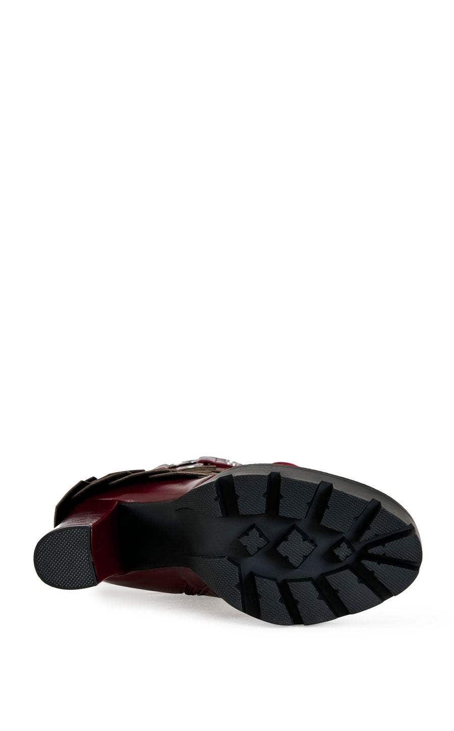 GERNOT-BURGUNDY PLATFORM BOOTIE