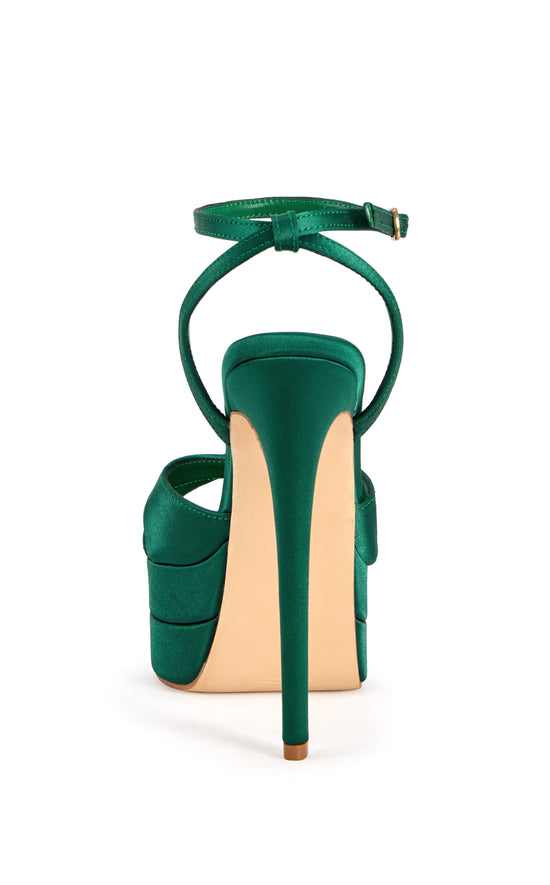 HALLADAY-EMERALD PLATFORM STILETTO SANDAL