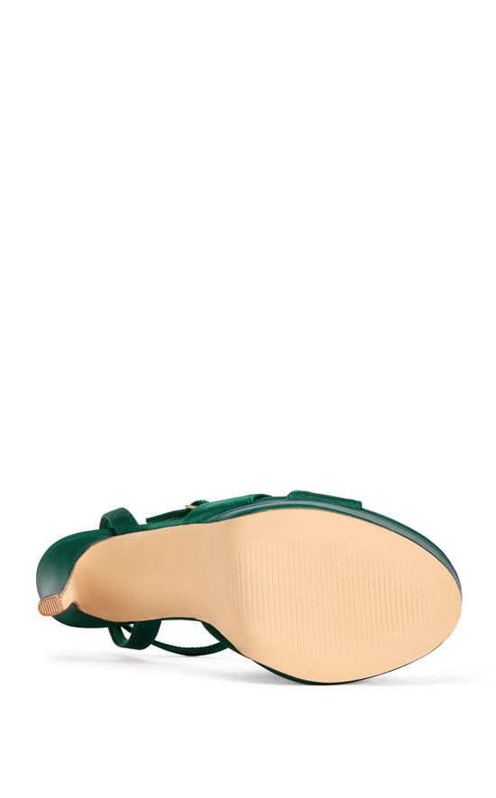 HALLADAY-EMERALD PLATFORM STILETTO SANDAL