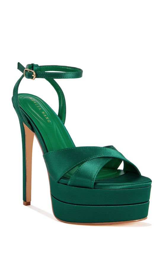 HALLADAY-EMERALD PLATFORM STILETTO SANDAL