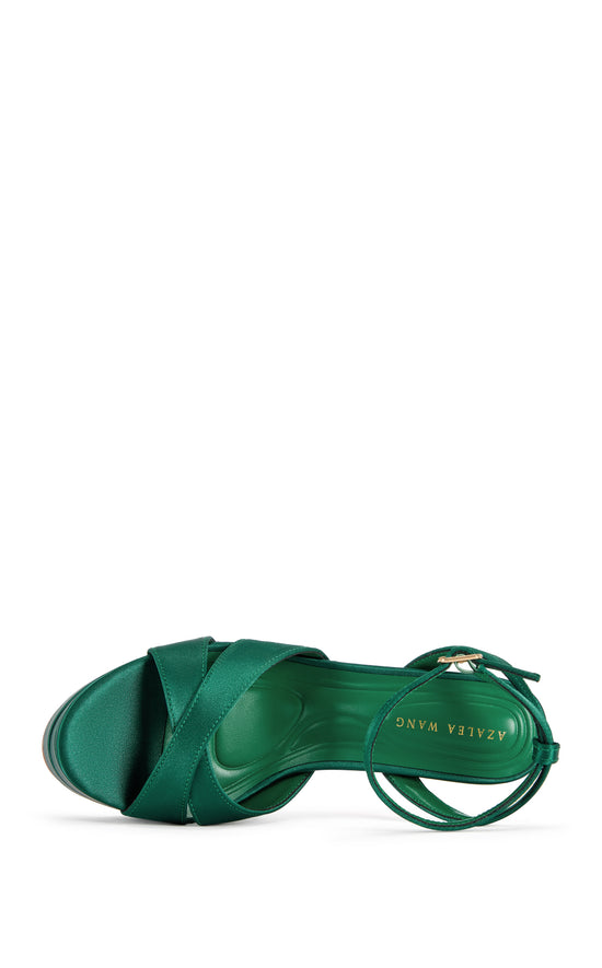 HALLADAY-EMERALD PLATFORM STILETTO SANDAL