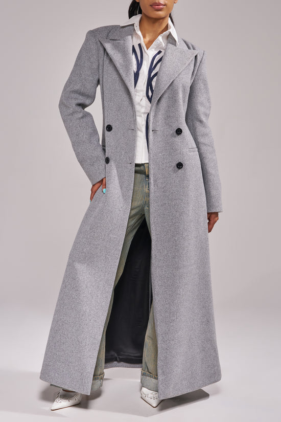 HALOIR-GREY TRENCH COAT