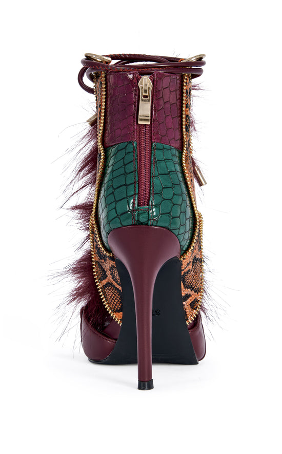 HEATHER-BURGUNDYMULTI STILETTO SANDAL