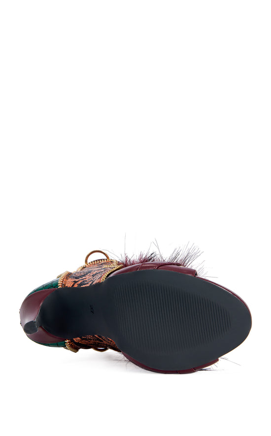 HEATHER-BURGUNDYMULTI STILETTO SANDAL