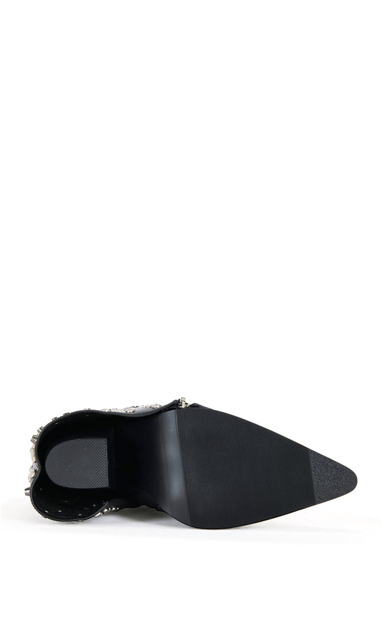 HEMATINE-BLACK WESTERN BOOTIE