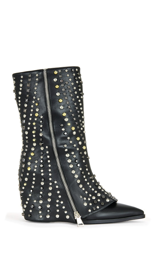 HEMATINE-BLACK WESTERN BOOTIE