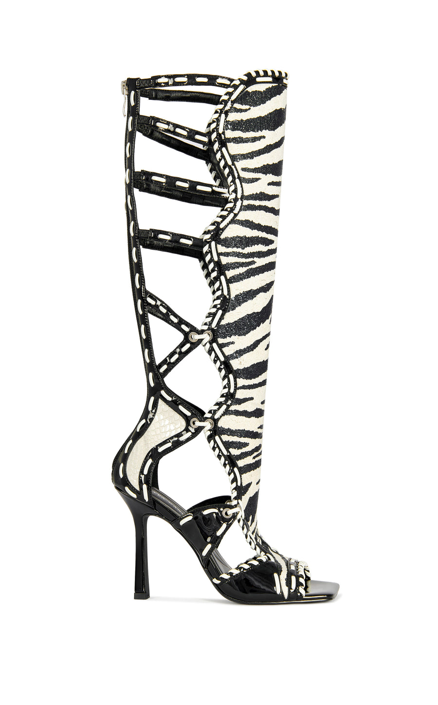 INDRANIHIGH-ZEBRA STILETTO SANDAL | AZALEA WANG