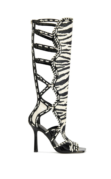 INDRANIHIGH-ZEBRA STILETTO SANDAL | AZALEA WANG