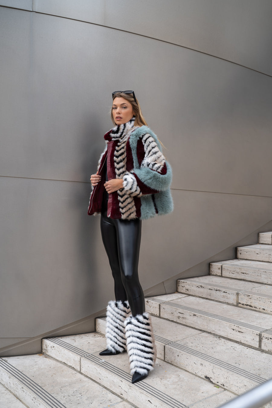 INEZ FAUX FUR JACKET
