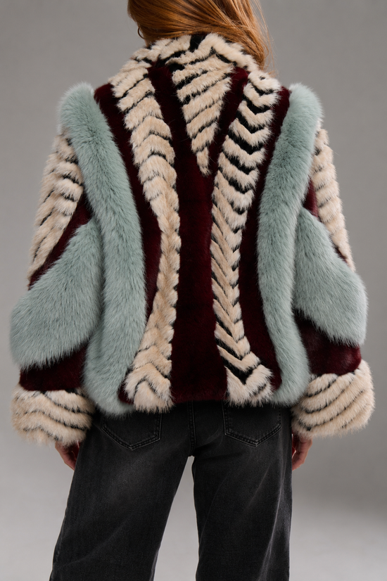 INEZ MULTI FAUX FUR JACKET