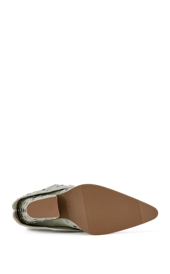 JAIMY-GREEN GROMMET WESTERN BOOTIE