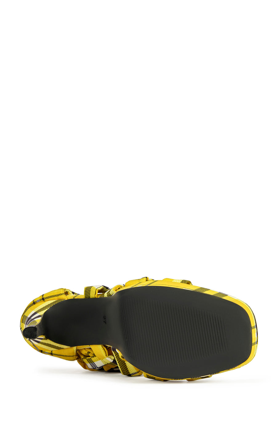 JEMISHA-YELLOWPLAID STILETTO SANDAL | AZALEA WANG
