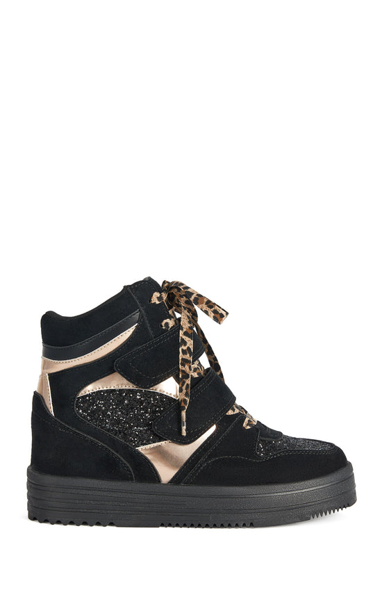 JOJO-BLACKMULTI PLATFORM SNEAKER