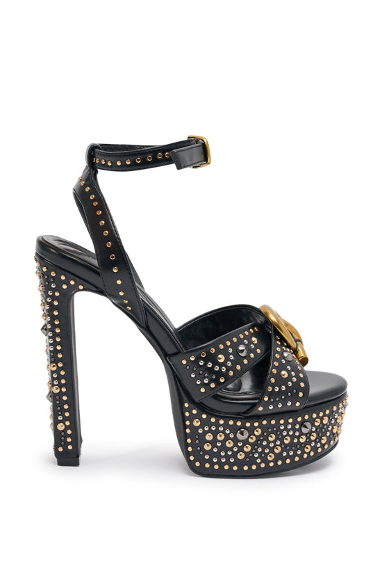 YUMA-BLACK BLOCK SANDAL