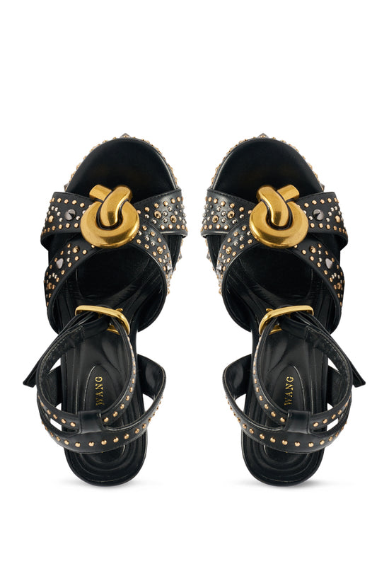 YUMA-BLACK BLOCK SANDAL
