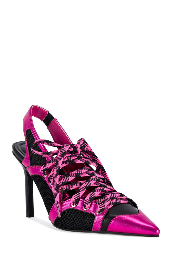 JORDAN-PINK SLINGBACK STILETTO PUMP