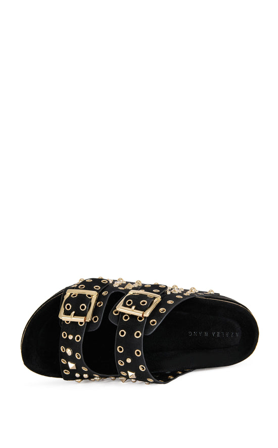 KAEGAN-BLACK FLATFORM SANDAL