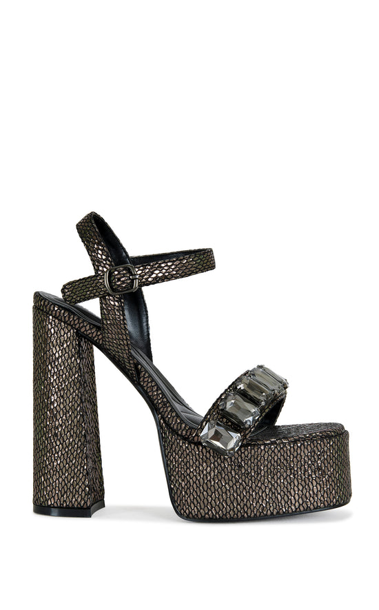 KAMILLA-BLACK PLATFORM SANDAL