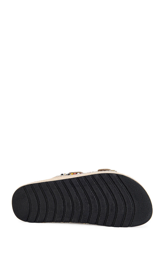 KAYLUM-BEIGE FLATFORM SANDAL